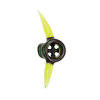 ALIEN SLYDE GLASS 18MM 4 HOLE SLIDE - Image 2
